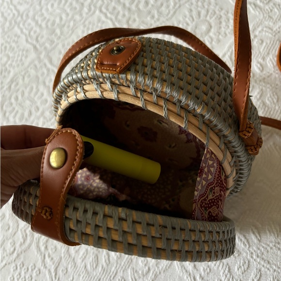 Round Bali Bag (rattan) - Picture 6 of 6